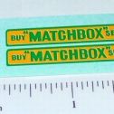 Pair Matchbox 5B London Bus Replacement Stickers Main Image