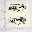 Pair Marx Allstate Trucks Logo Door Stickers Main Image