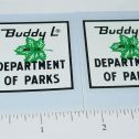 Pair Buddy L Parks Department Truck Sticker Set Main Image