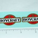 Pair Vintage Boycraft Pressed Steel Vehicle Stickers Main Image