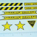 Nylint Cold War Era Construction Type Hauler Vehicle Sticker Set Main Image