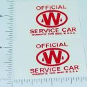 Pair Wyandotte Service Car Wrecker Truck Stickers Main Image