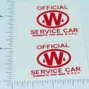 Pair Wyandotte Service Car Wrecker Truck Stickers Main Image