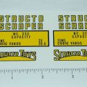 Pair Structo Scraper Construction Vehicle Sticker Set Main Image