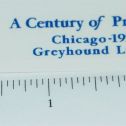 Arcade Cast Iron 1934 Chicago Century of Progress Toy Sticker Main Image