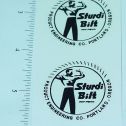 Pair Sturdibilt Toys Round Logo Replacement Stickers Main Image