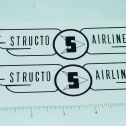 Pair Structo Airlines Scissor Lift Box Van Stickers Main Image