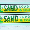 Pair Buddy L Sand Loader Dump Truck Stickers Main Image