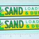 Pair Buddy L Sand Loader Dump Truck Stickers Main Image