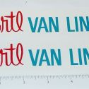 Pair Ertl Van Lines Box Van Truck Sticker Set Main Image