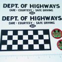 Otaco Minnitoys Dept. of Highways Truck Stickers Main Image