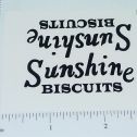 Pair Metalcraft Blk Sunshine Biscuits Truck Stickers MC-028B Main Image