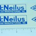 Pair Custom McNeilus Truck & Manufacturing Stickers Main Image