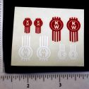 Custom Red & White Kenworth Stickers Alternate View 1