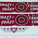 Wyandotte Coast to Coast Truck Lines Sticker Set Main Image