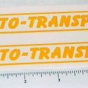 Pair Wyandotte Auto Transport Trailer Stickers Main Image