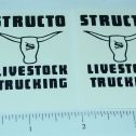 Pair Structo Livestock Trucking Stickers Main Image