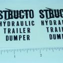 Pair Structo Hydraulic Dumper Trailer Sticker Set Main Image