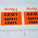 Pair Buddy L Army Supply Truck Sticker Set Main Image