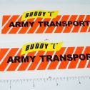 Pair Buddy L Army Transport Truck Stickers Main Image