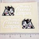 Buddy L Tee Pee Camper Sticker Set Main Image