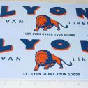 Pair Lyon Van Lines Semi Trailer Stickers Main Image