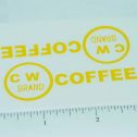 Metalcraft CW Coffee Delivery Truck Sticker Pair Main Image