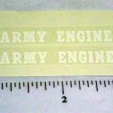 Pair Structo Army Engineers Vehicle Stickers Main Image