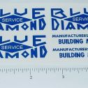 Blue Diamond Dump Truck Sticker Set Main Image