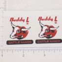 Pair Buddy L GMC Cattle Ranch Stake Truck Stickers Main Image
