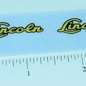 Pair Lincoln Toys Script Style Logo Sticker Set Main Image