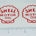 Pair Metalcraft Shell Delivery Truck Sticker Set Main Image