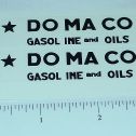 Tootsietoy DOMACO Tanker Semi Sticker Pair Main Image