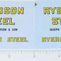 Pair Tru Scale Ryerson Steel Semi Sticker Set Main Image