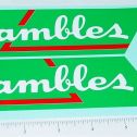 Wyandotte Gambles Stores Semi Truck Sticker Set Main Image