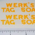 Pair Metalcraft Werk's Tag Soap Truck Sticker Set Main Image