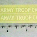 Pair Structo US Army Troop Carrier Truck Stickers Main Image