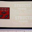 Structo Fire Department Pumper Truck Sticker Set Main Image