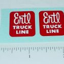 Pair Ertl Truck Lines Red Replacement Stickers Main Image