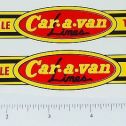 Pair Wyandotte Car-A-Van Auto Transport Stickers Main Image