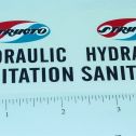 Pair Structo Hydraulic Sanitation Truck Stickers Main Image