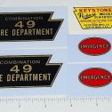 Keystone Packard #49 Fire Truck Sticker Set Main Image