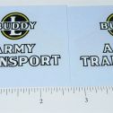 Pair Buddy L Wood Army Transport Truck Sticker Set Main Image