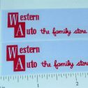 Pair Structo Western Auto Stores Pickup Truck Stickers Main Image