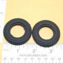 Pair Of Ertl Toy Tractor Rubber 1:16 Scale Tires Replacement Part Main Image