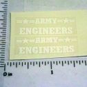 Pair Structo Army Engineers Sticker Set Main Image