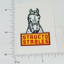 Structo Stables Small Horse Trailer Rear Door Replacement Sticker Main Image
