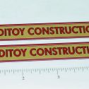 Pair Sturditoys Construction Company Truck Stickers Main Image