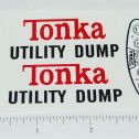 Tonka Utility Dump Vehicle Replacement Sticker Set Main Image