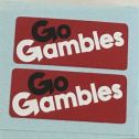 Pair Nylint Chevy Go Gambles Pickup Truck Sticker Set Main Image